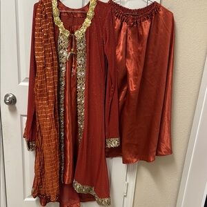 New Pakistani Indian Ethnic Elegant Traditional Outfit with Gold details #674